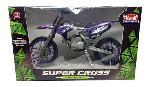 Moto de Corrida Super Cross sxt Roxa Usual Brinquedos no Shoptime