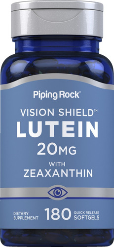 Lutein 20 Mg With Zeaxanthin 180 Capsulas Piping Rock