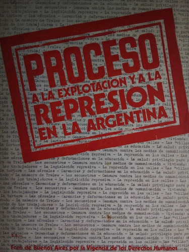 Proceso A La Explotacion Y A La Represion En Argentina A49