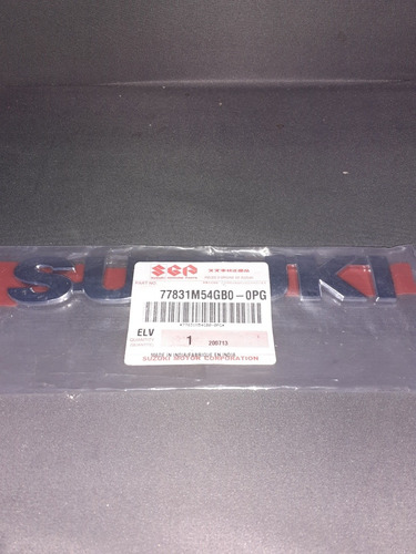 Emblema Trasero Suzuki Swift-baleno-celerio