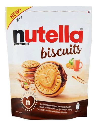 Paquete De Deliciosas Galletas Nutella Biscuits 304g 