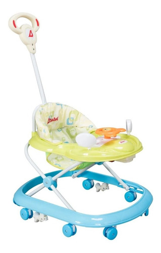 Andadera D Bebe Play Con Baston Musical Color Verde/Azul