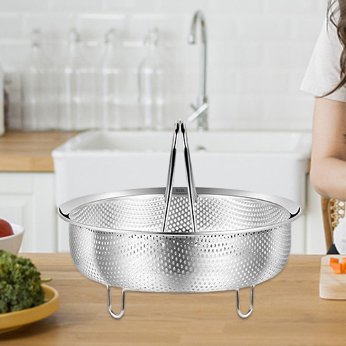 Cesta Vaporera De Acero Inoxidable, Vaporera De Metal Para C