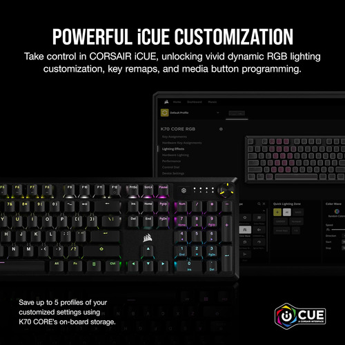 Corsair K70 Core Rgb Rgb Mecánico Teclado De Juegos - Corsai