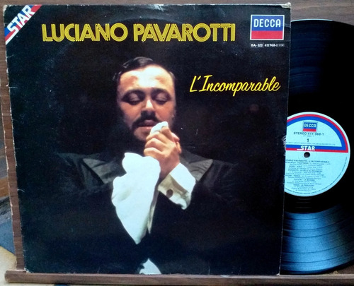 Luciano Pavarotti - L'incomparable - Lp Frances 1980 Opera