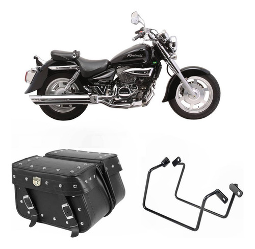 Alforge Mala Lateral Cravo 36l + Suporte Kasinski Mirage 250