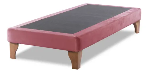 comprar Base Cama Europea 1 Plaza 90x200 Cm Palo Rosa  Felpa