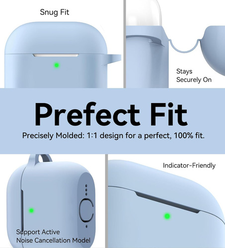Funda De Silicona Suave Para AirPods 4 Con Cordón