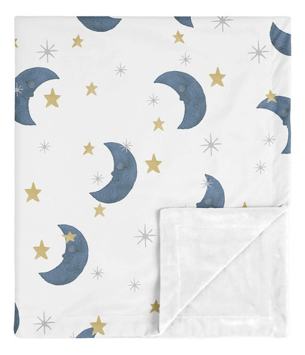 Sweet Jojo Designs Moon And Star - Manta Para Bebé Niño O Ni