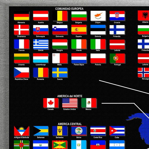 Pósters Paises Y Banderas O Escudos Del Mundo -nuevos