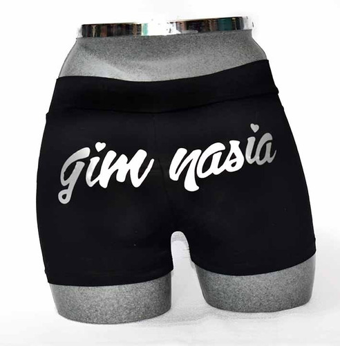 Imagen 1 de 2 de Short Licra Para Gimnasia (negro)
