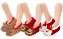 Comprar 3 Pares De Calcetas Pantuflas Navideñas Térmicas Afelpadas