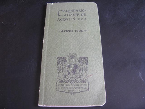 Mercurio Peruano: Libro Calendario Atlante Agostini 1906 L51