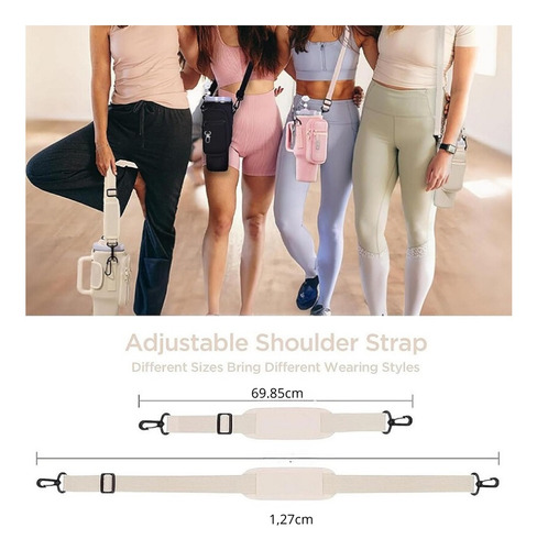 Funda Para Vaso Mas Accesorio Tapa Para Quencher Antiderrame Negro Lisa