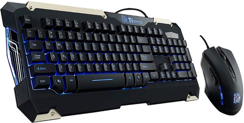 Thermaltake® Kit Teclado Y Mouse Commander Tt Esports V2azul