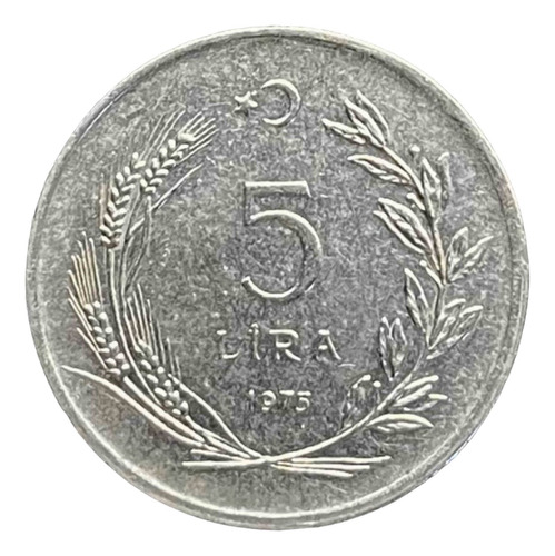 Turquía - 5 Lira - Año 1975 - Km #905 - Atatürk