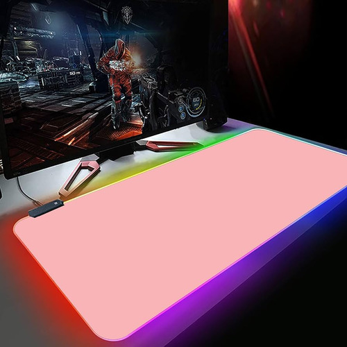 Mousepad Gamer Led Ergonômico Led 7 Cores Rgb Grande 80x30cm