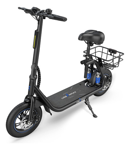 Patinete Eléctrico Plegable Con Asiento, Motor 450w 25km Alc