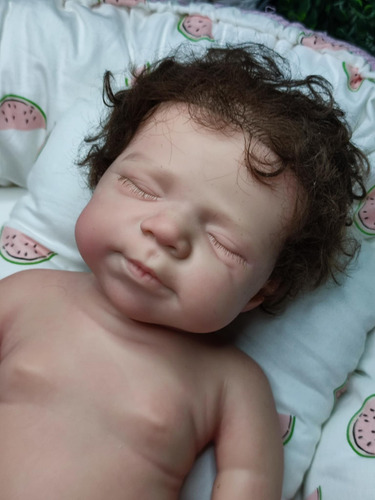 Bebé Reborn Original Silicona Solida Blandito 45cm Saly Doll