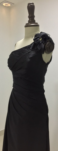 Vestido De Fiesta Largo, Color Negro, Talla 4