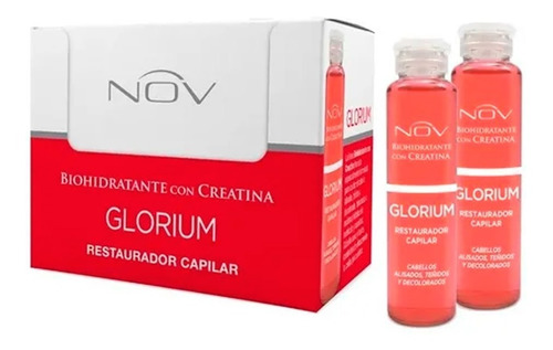 15 Ampollas Nov Glorium Restaurador Capilar Hidratante 15ml 