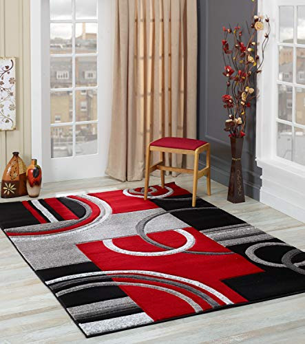 Glory Rugs - Alfombra Moderna Suave Tallada A Mano, Alfombra