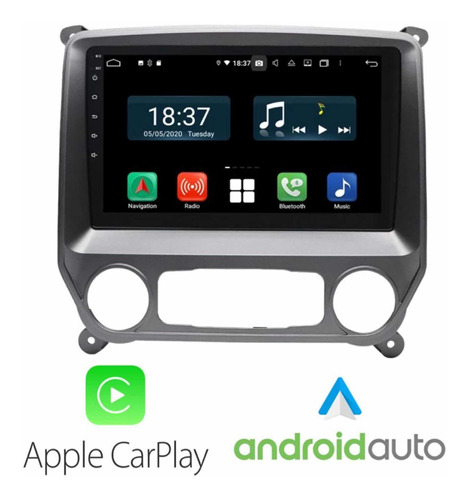 Estéreo Android Chevrolet Silverado Carplay Y Android Auto