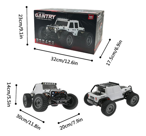 Coche Rc Scy16103 4x4 35 Km/h 2.4ghz 4wd Con 3 Baterías