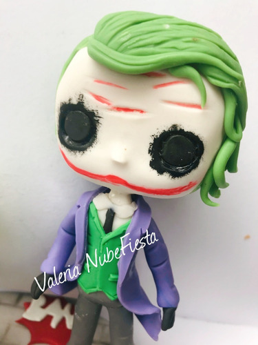 Cake Topper Joker Guason Batman Guazon Vela Pasta Francesa