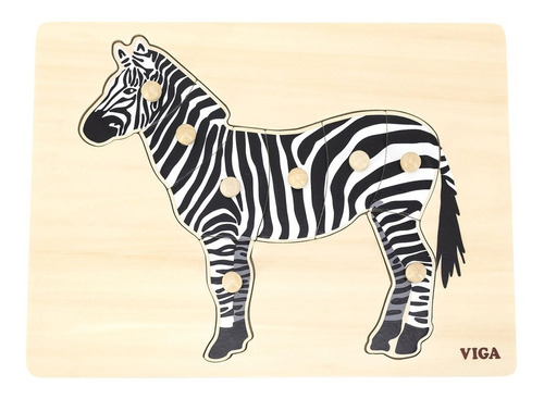Puzzle Montessori Zebra Viga