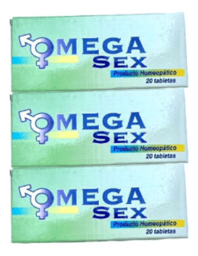 Mega Sex 20tabl X 3 Unidades - L a $1300