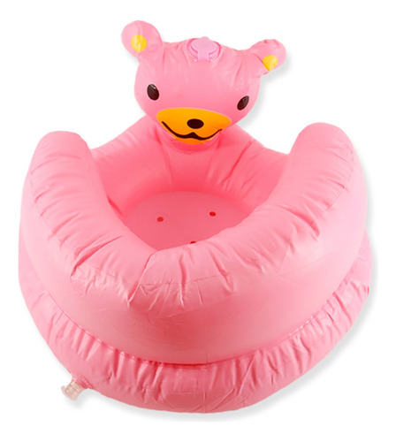 Flotador Inflable Piscina Para Bebe 50x45x30 Playa Osito Rosa