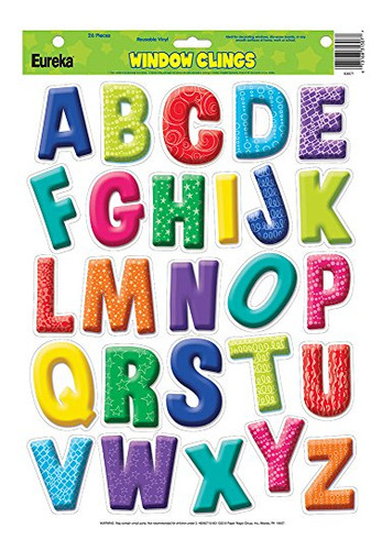 Adherencias Para Ventanas Eureka Color My World Alphabet (83