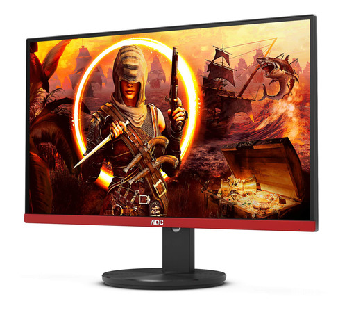 Imagen 2 de 5 de Monitor gamer AOC Agon G2490VX LCD 23.8" negro y rojo 100V/240V