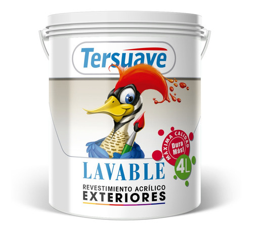 Pintura Latex Lavable Color Exterior 4 Lt Tersuave - Davinci