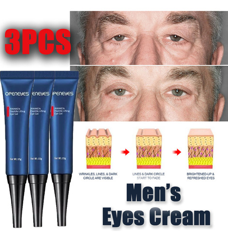 Crema Para Ojos Hidratante Para Hombres 3pcs