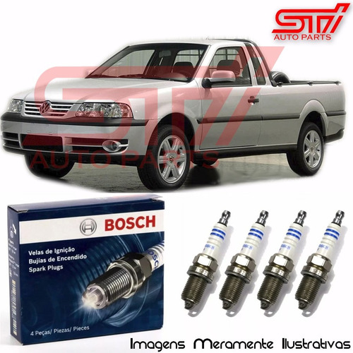 Jogo Vela Bosch Sp05 Saveiro G3 2.0 8v Gasolina 112cv 0-5