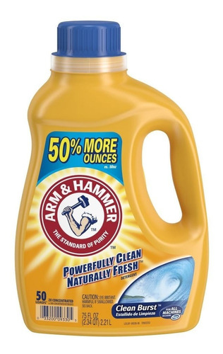 Arm & Hammer Detergente Líquido Clean Burst 2.21lt 50 Cargas