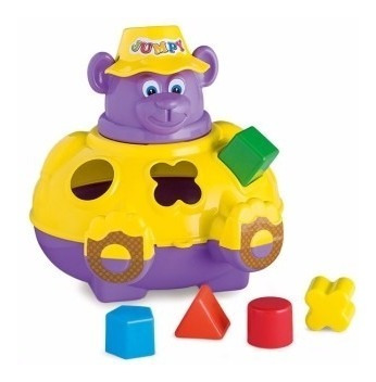 Ursinho Didático Peças Para Encaixar Urso Jumpy Calesita 702