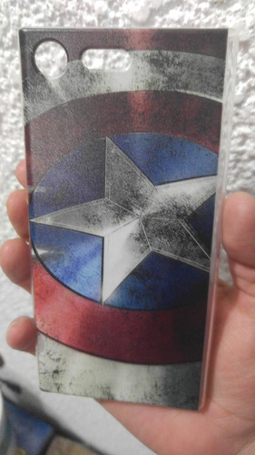 Protector Sony Xz E5563 Silicona Capitan America