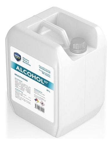 Alcohol Industrial 80 Grados Wesco Caneca Con N. Sanitario