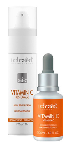 Combo Vitamina C Crema Día + Serum Noche Promo Idraet