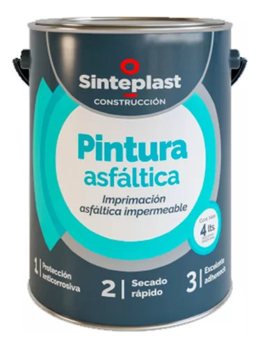 Pintura Asfaltica Sinteplast Base Solvente 4 Lts