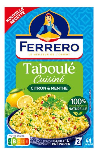 Cous Cous Saborizado Ferrero Limón Y Menta 400gr