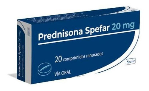 Prednisona 20 Mg 20 Comprimidos Spefar