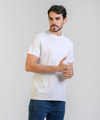 Remeras Hombre Brooksfield Algodón Premium Lisa Moda 1066b