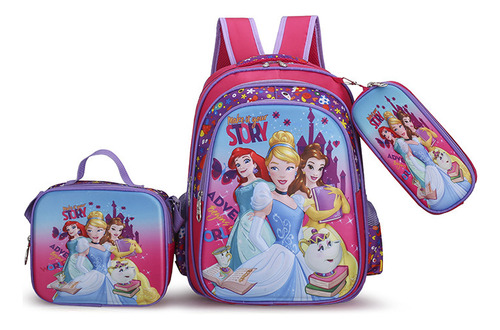 Set De Bandolera Disney Princess School Bag De 3 Piezas