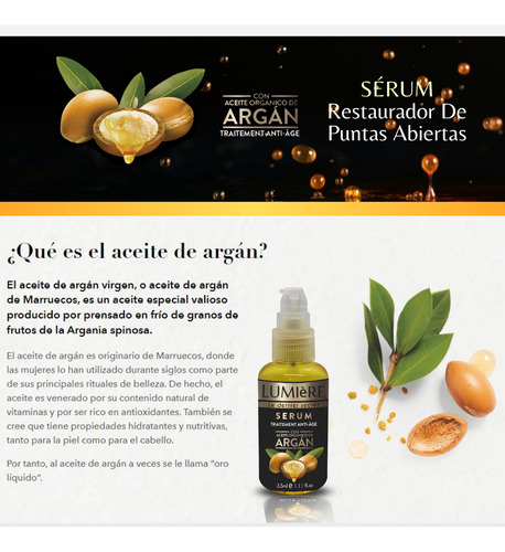Keratina Espejo Brillo Nutricion 1 Lt + Serum Capilar Argan