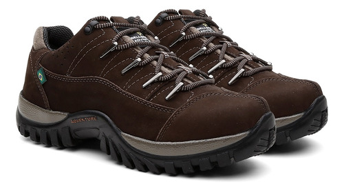 Sapatenis Masculino Tenis Adventure Bota Cano Baixo Couro