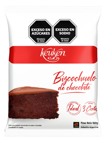Mix Bizcochuelo Chocolate 500grs Keuken